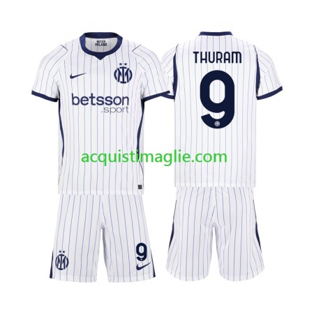 Divisa di Calcio Inter Milan Marcus Thuram 9 Bambino Trasferta 2026/2027